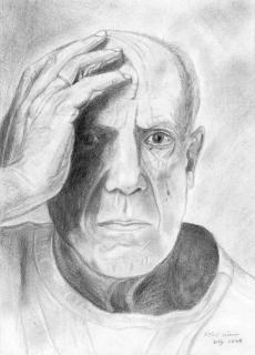 „Pablo Picasso” - Künstler „WEY Heinz-Werner” Pablo Picasso - Künstler WEY Heinz-Werner; auf der Kunstplattform Kunstpavillon.com