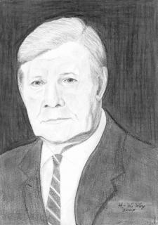 „Helmut Schmidt” - Künstler „WEY Heinz-Werner” Helmut Schmidt - Künstler WEY Heinz-Werner; auf der Kunstplattform Kunstpavillon.com