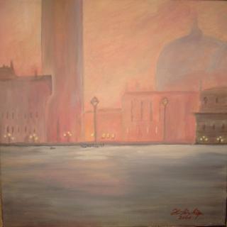„Venezianische Abendstimmung” - Künstler „WEY Heinz-Werner” Venezianische Abendstimmung - Künstler WEY Heinz-Werner; auf der Kunstplattform Kunstpavillon.com