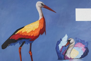 STORK SWAN von WEBER Albert auf Kunstpavillon.com