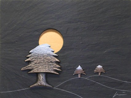 „Schnee der auf Zedern fällt” - Künstler „BöRNER Klaus” Schnee der auf Zedern fällt - Künstler BöRNER Klaus; auf der Kunstplattform Kunstpavillon.com