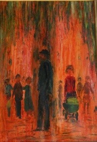 „Der Mann im Park” - Künstler „FLEIDL Ludwig” Der Mann im Park - Künstler FLEIDL Ludwig; auf der Kunstplattform Kunstpavillon.com