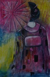 Geisha von MEVES-TAUCH Michaela auf Kunstpavillon.com