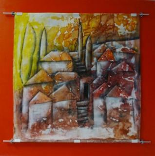 mediterranes Dorf von MEVES-TAUCH Michaela auf Kunstpavillon.com