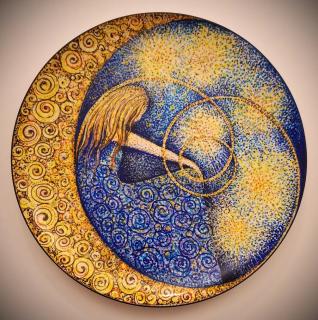 „Mondsehnsucht” - Künstler „WINKLER Heidemarie” Mondsehnsucht - Künstler WINKLER Heidemarie; auf der Kunstplattform Kunstpavillon.com