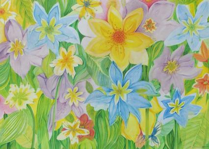 Blüten - Zauber von VON SECKENDORFF Carmen - Zu meiner Ausstellung Blüten - Zauber.jpg