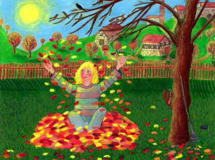 „Herbstlaub” - Künstler „AMEND-KäSTNER Christiane” Herbstlaub - Künstler AMEND-KäSTNER Christiane; auf der Kunstplattform Kunstpavillon.com