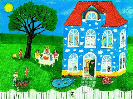 „Wolkenhaus” - Künstler „AMEND-KäSTNER Christiane” Wolkenhaus - Künstler AMEND-KäSTNER Christiane; auf der Kunstplattform Kunstpavillon.com