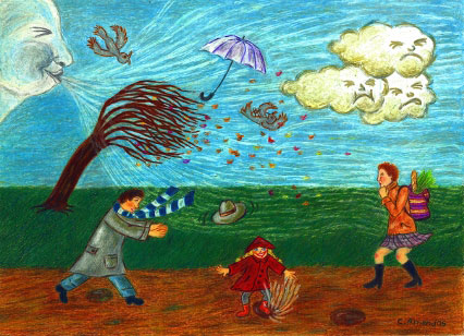 „Herbststurm” - Künstler „AMEND-KäSTNER Christiane” Herbststurm - Künstler AMEND-KäSTNER Christiane; auf der Kunstplattform Kunstpavillon.com