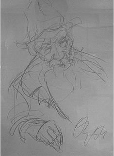 Studie zum alten Bauern
 von KOLLREIDER Oswald auf Kunstpavillon.com